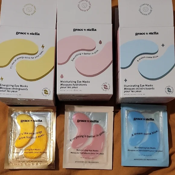 Grace & Stella Energizing, Moisturizing, and Illuminating Eye Masks - Picture 2 of 4